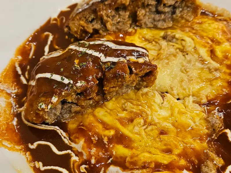 함박오므라이스 단면