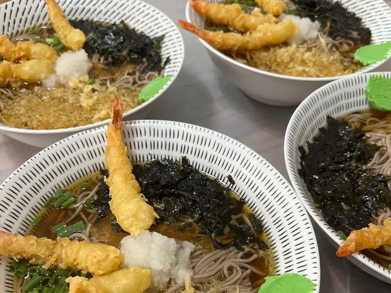 새우튀김 소바 단체샷