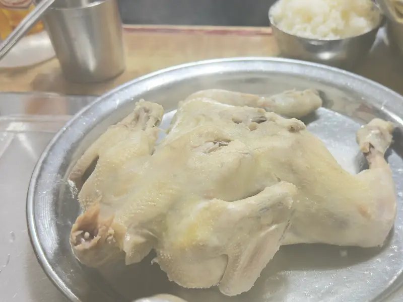 닭백숙 클로즈업