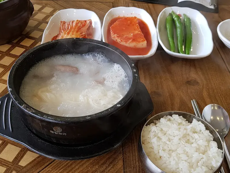 설렁탕과 김치