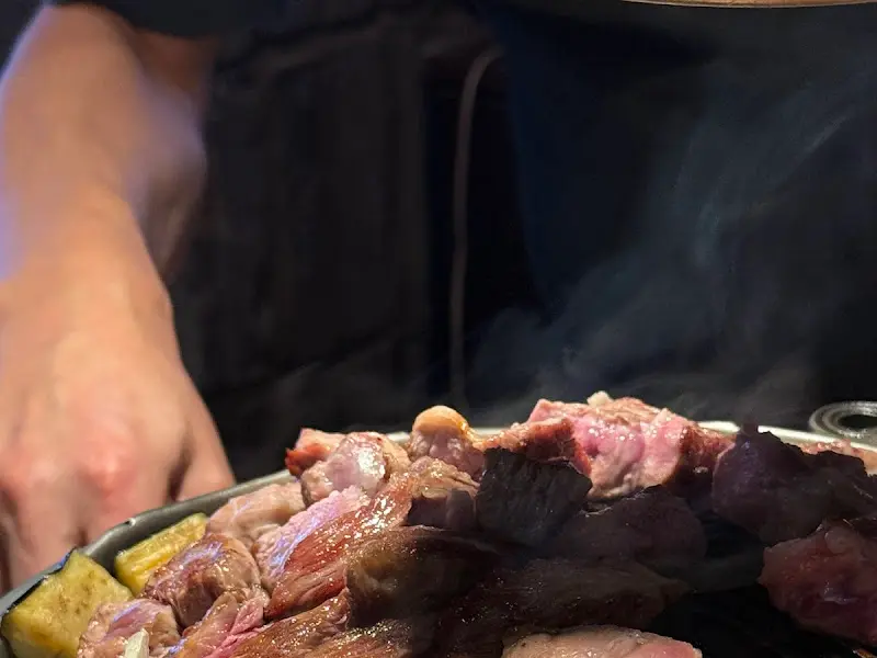 양갈비 굽는 모습