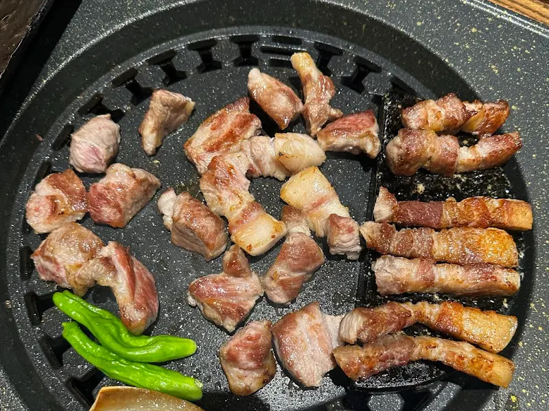 구워지는 돼지고기