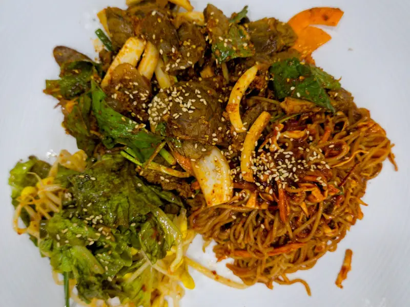 장안면옥 수육무침