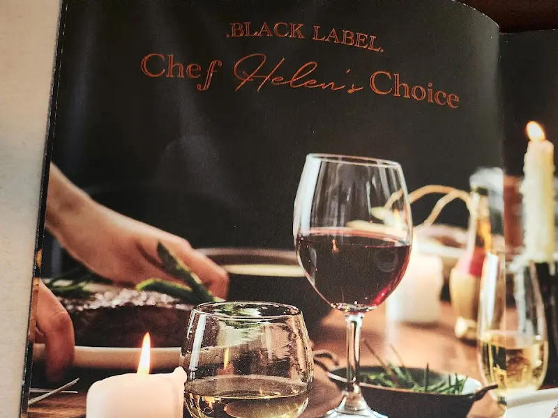 블랙라벨 쉐프의 선택 메뉴판