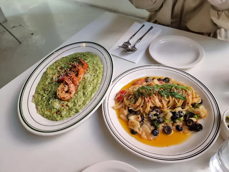 새우 리조또와 올리브 파스타