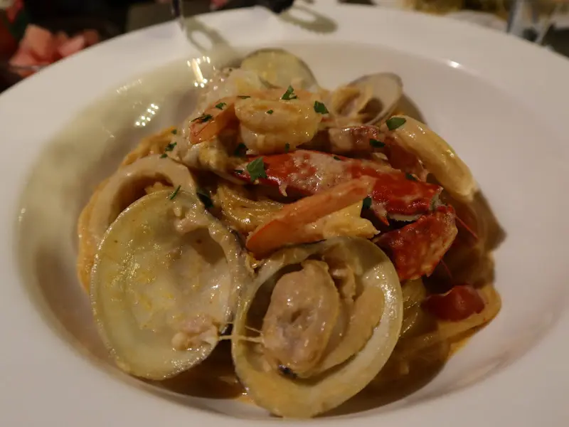  морепродукты в сливочном соусе 파스타