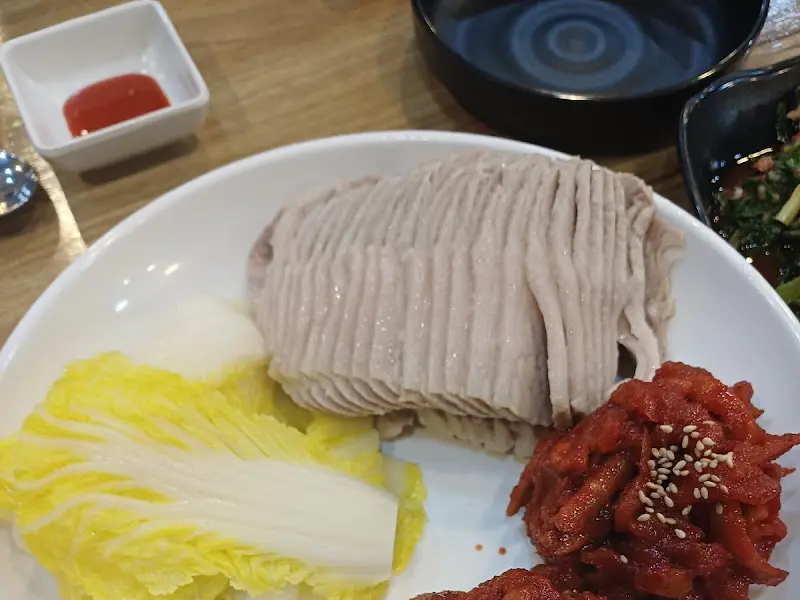 가브리살 보쌈과 쭈꾸미, 배추김치