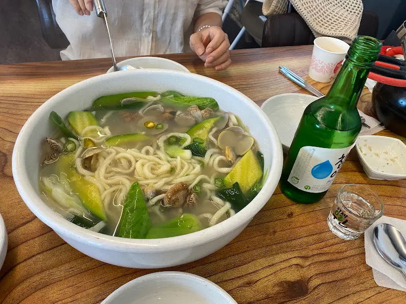 칼국수와 술