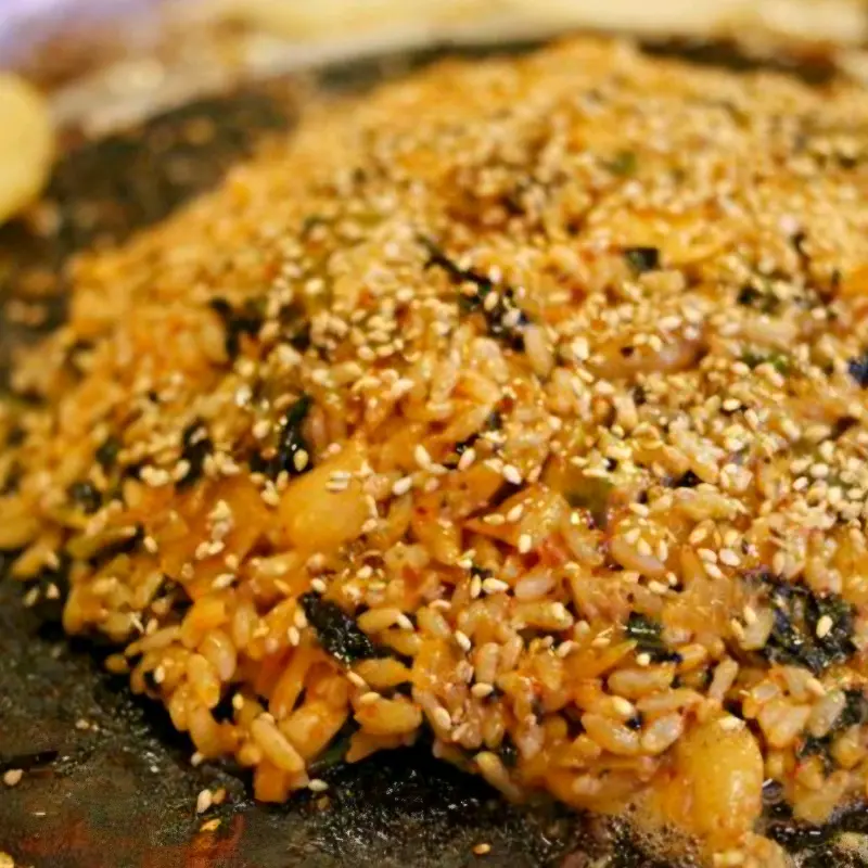 볶음밥 클로즈업 샷