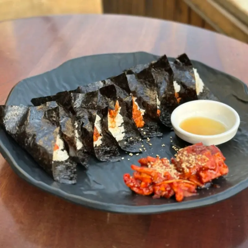 금자국수 납작 김밥