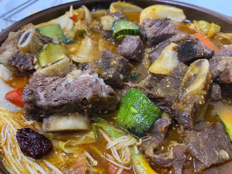 갈비찜과 밥