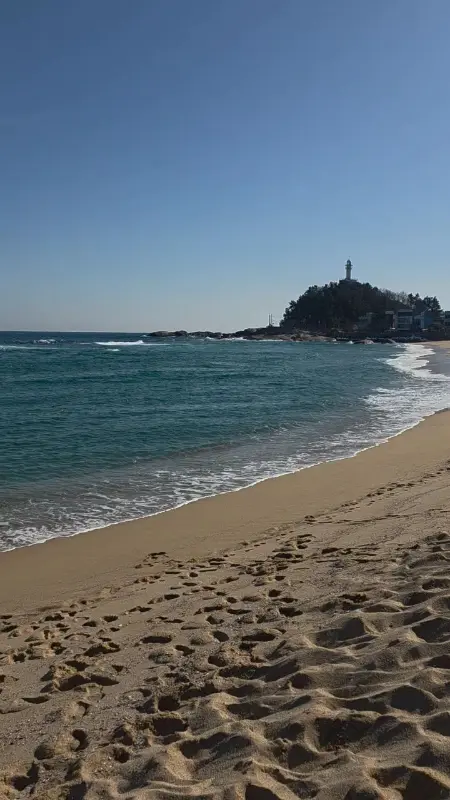 등대해수욕장의 풍경