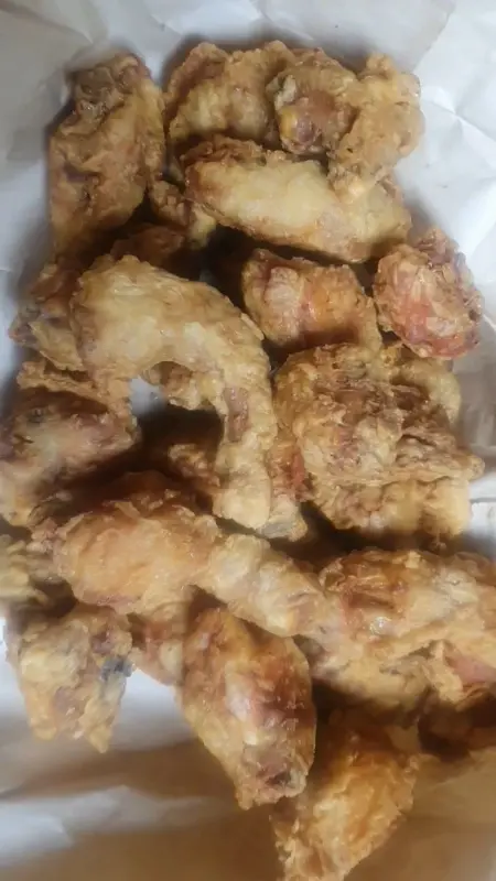 푸짐한 양의 통닭