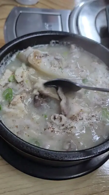 순대국밥 내용물