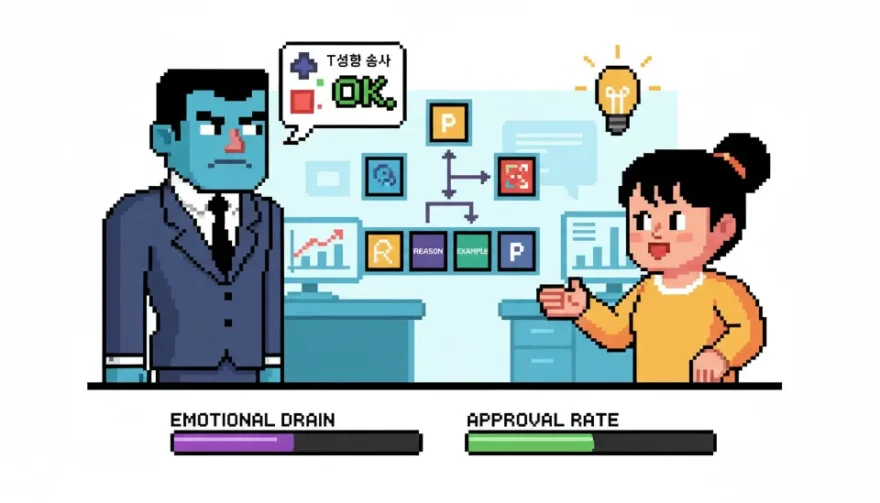 T성향 상사에게 상처받지 않고 ‘승인’ 받아내는 논리적 대화법 완벽 가이드