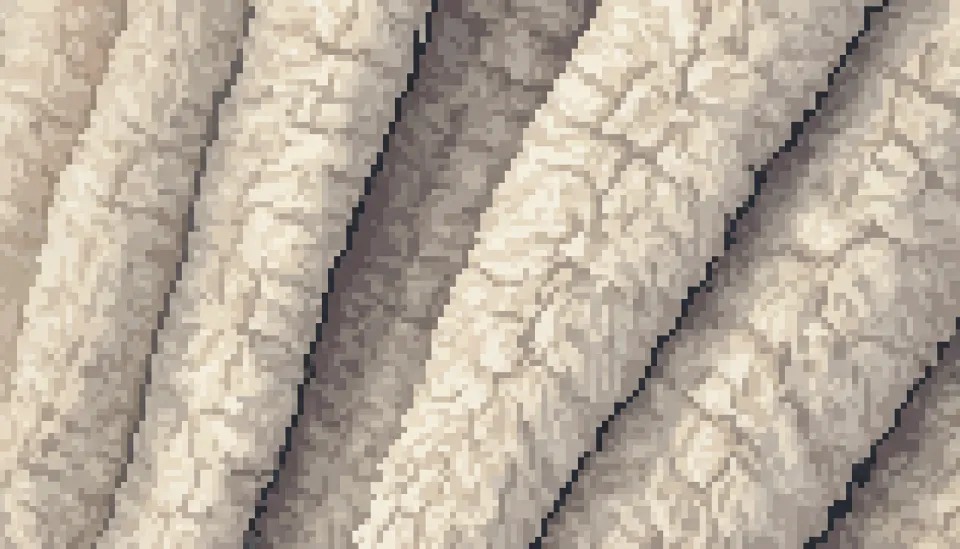 부드러운 질감이 살아있는 베이지색 100% 캐시미어 원단의 확대된 텍스처 이미지