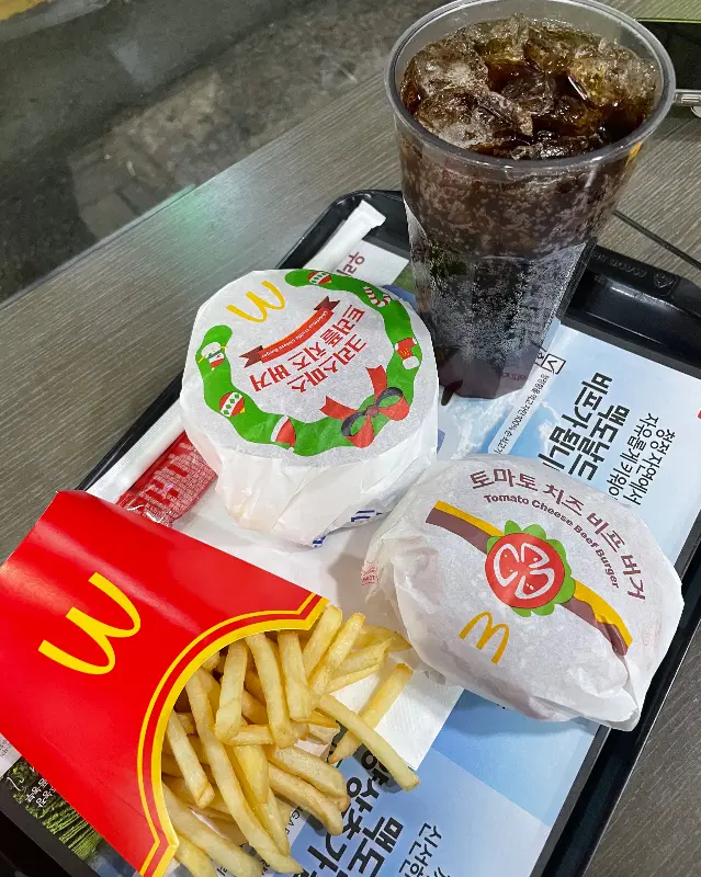 토마토 치즈 비프 버거 세트