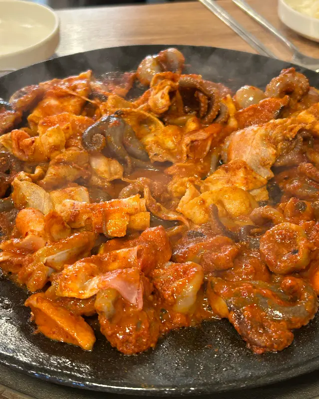 우삼겹 쭈꾸미의 비주얼