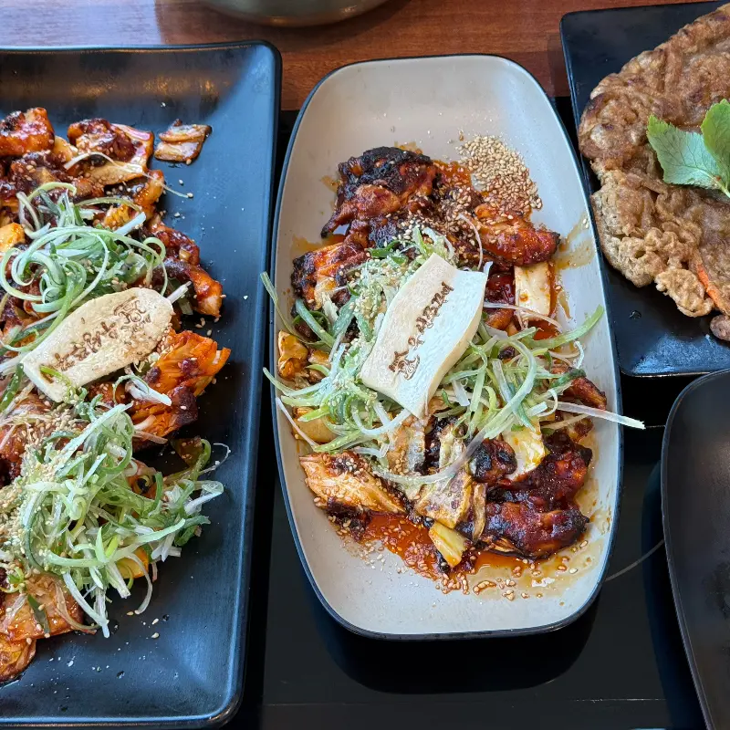 쭈꾸미와 도토리전 근접샷