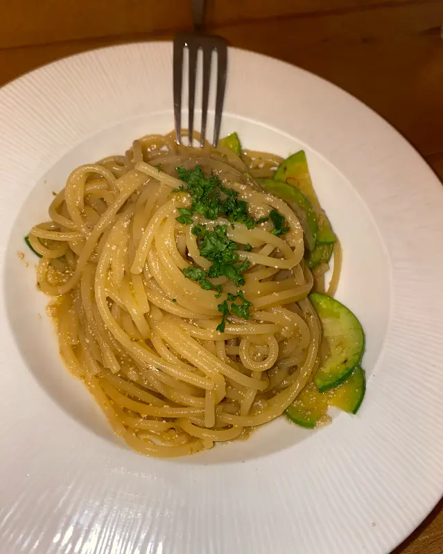 담백한 명란 오일 파스타