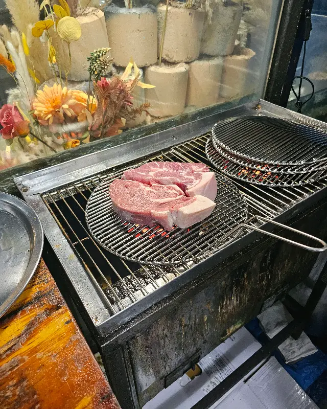 초벌구이하는 모습