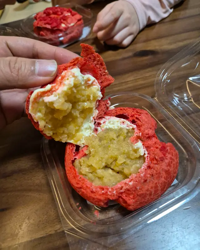 사과빵 단면 사진