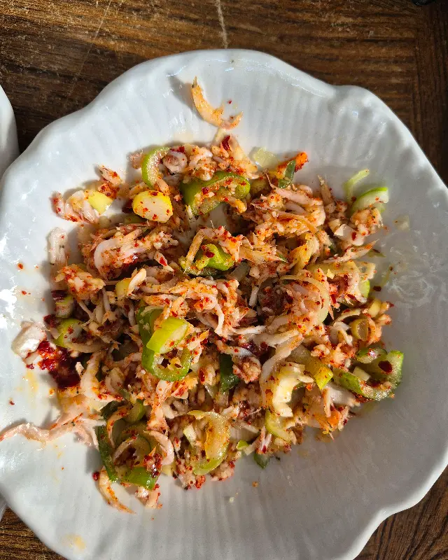 순대 암뽕에 나오는 특별한 새우젓 양념