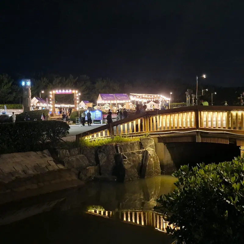 송도 구름다리 야경