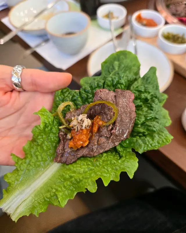 쌈으로 즐기는 광양 불고기