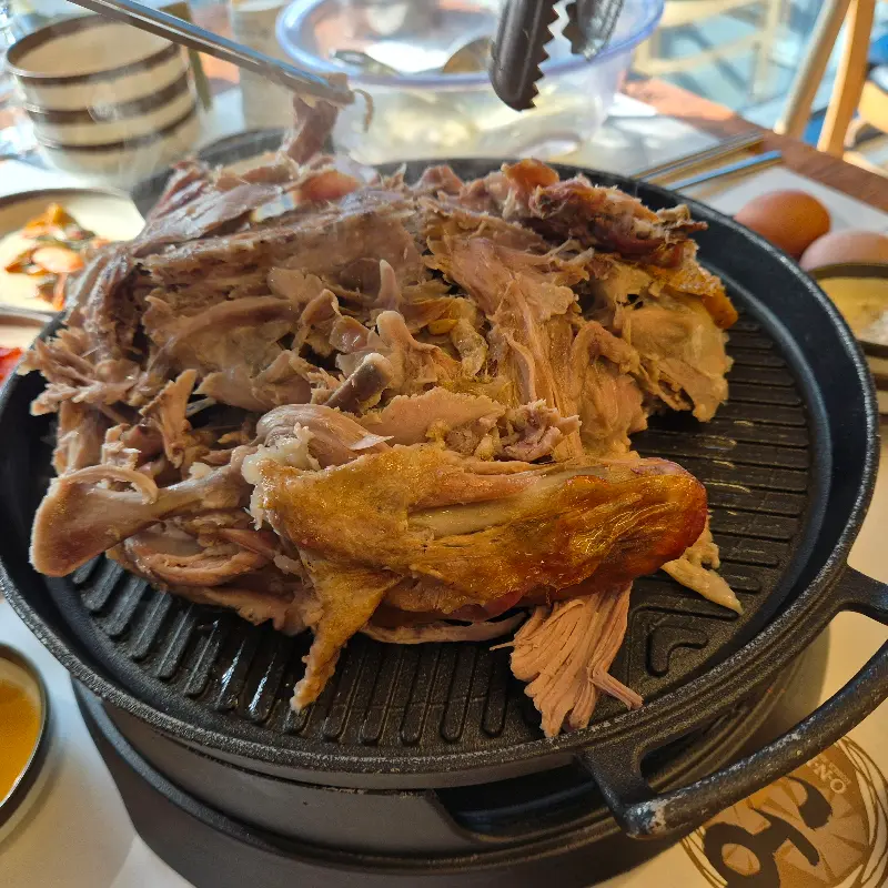 오리 누룽지백숙