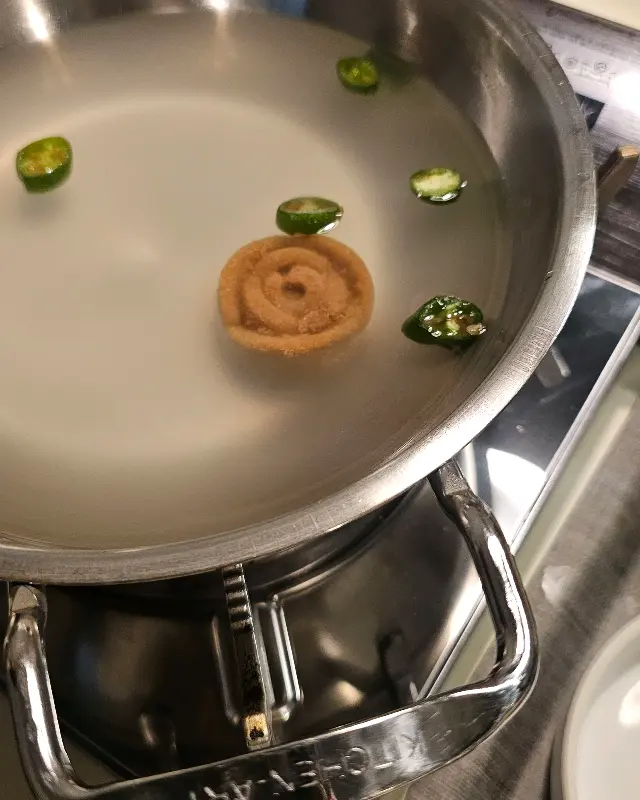 샤브샤브 육수에 넣어 먹는 약과