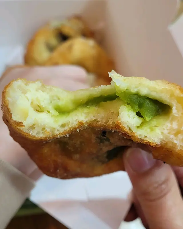 댓잎 도너츠 단면