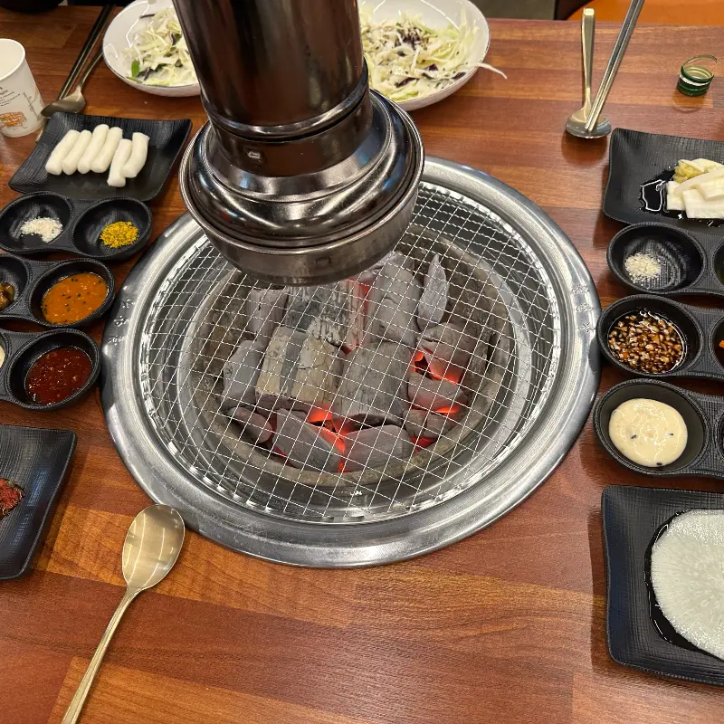 숯불과 닭갈비