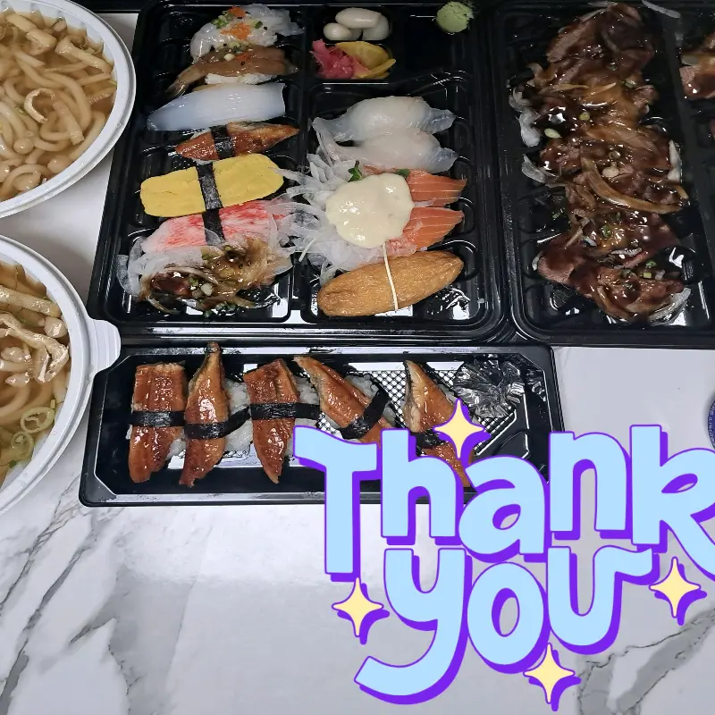 푸짐한 초밥 포장 세트