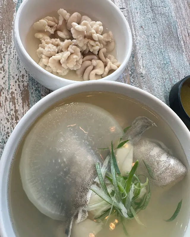 시원한 대구탕 국물