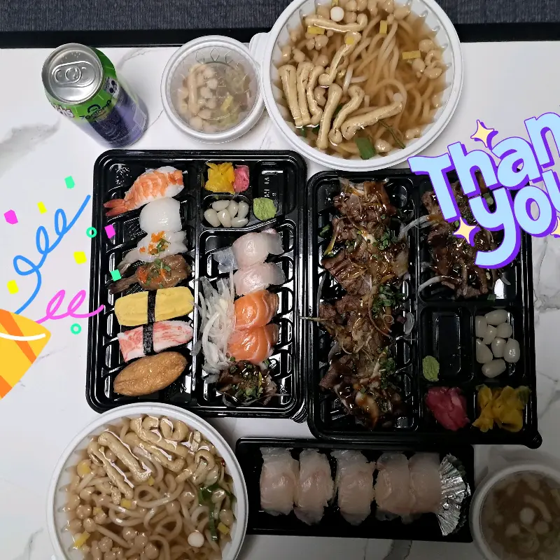 집에서 즐기는 초밥 포장