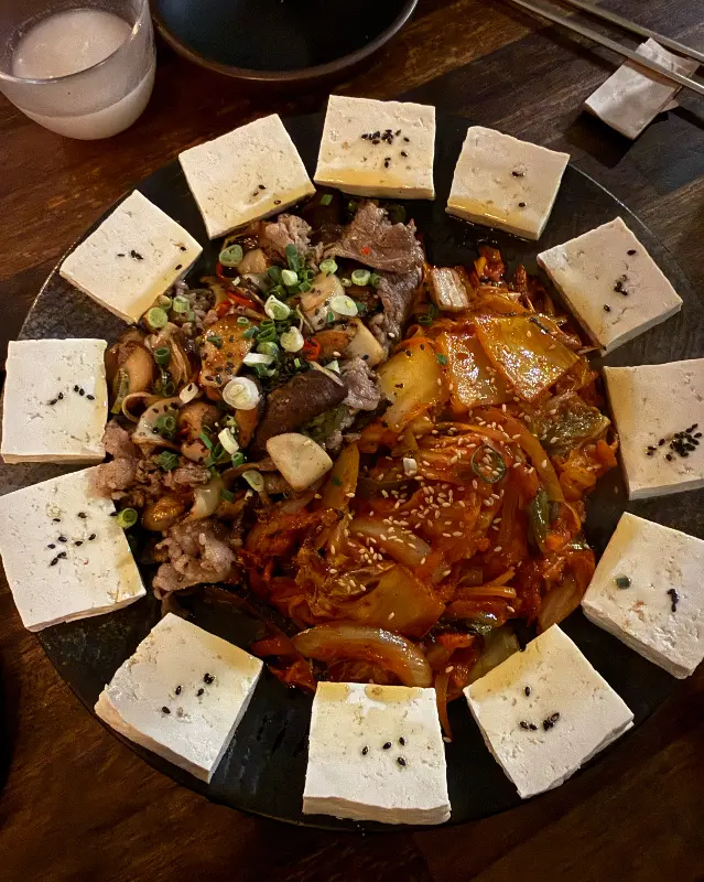 두부김치 비주얼