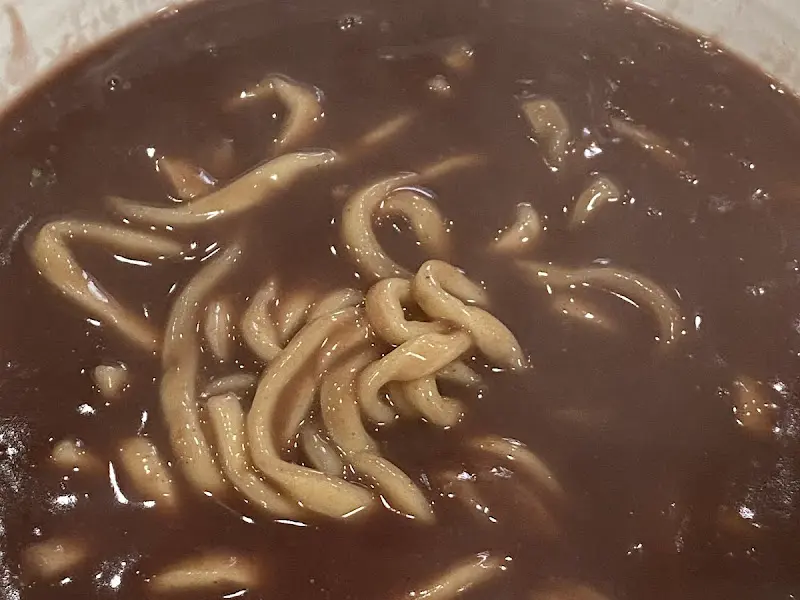 팥칼국수 클로즈업