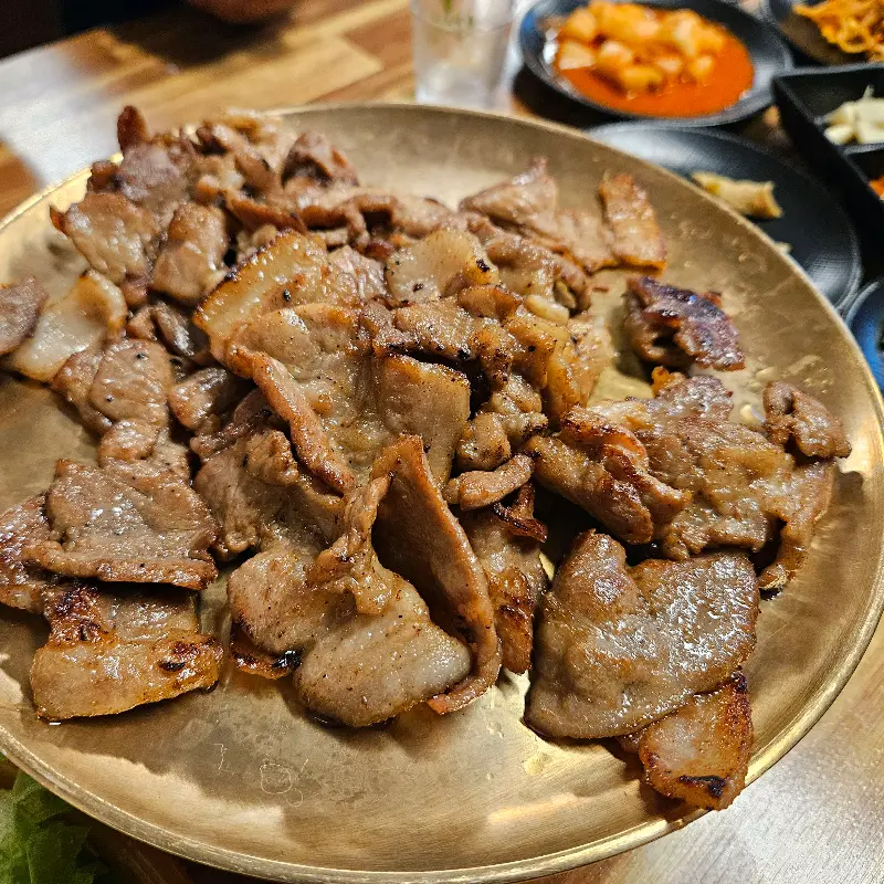 숯불고기 확대샷