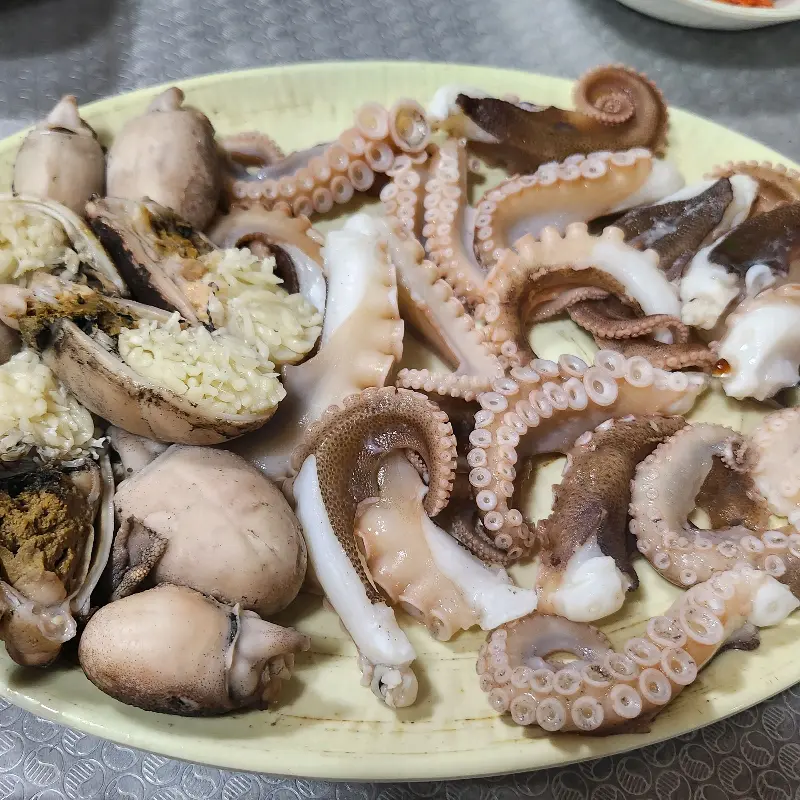 싱싱한 쭈꾸미의 모습