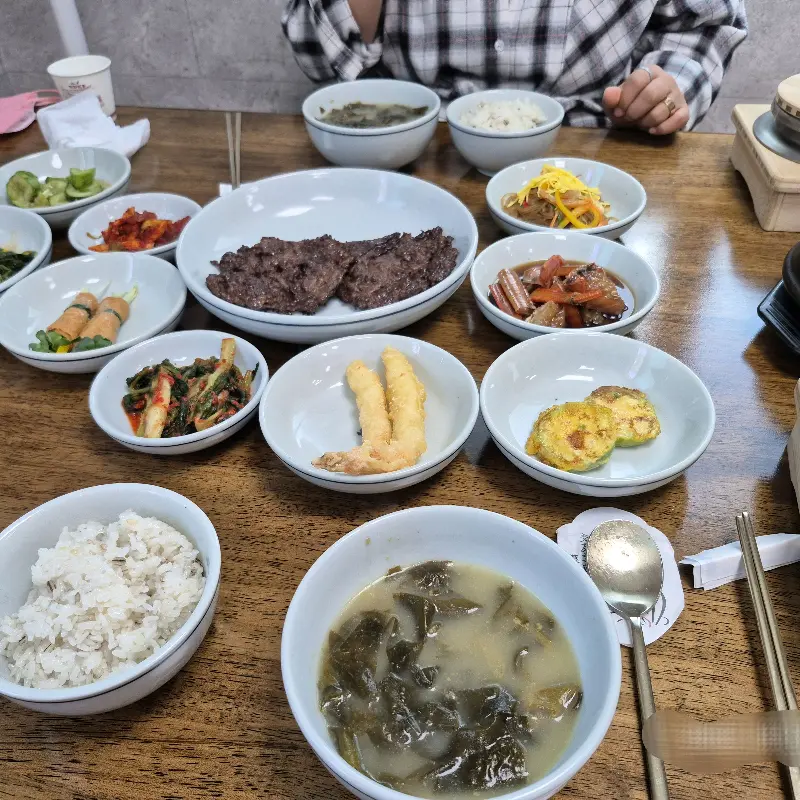 진미가 한우구이 상차림