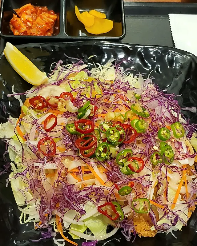 유린치즈돈까스의 비주얼