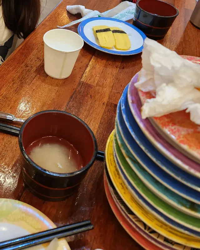 다이와스시에서 즐거운 식사