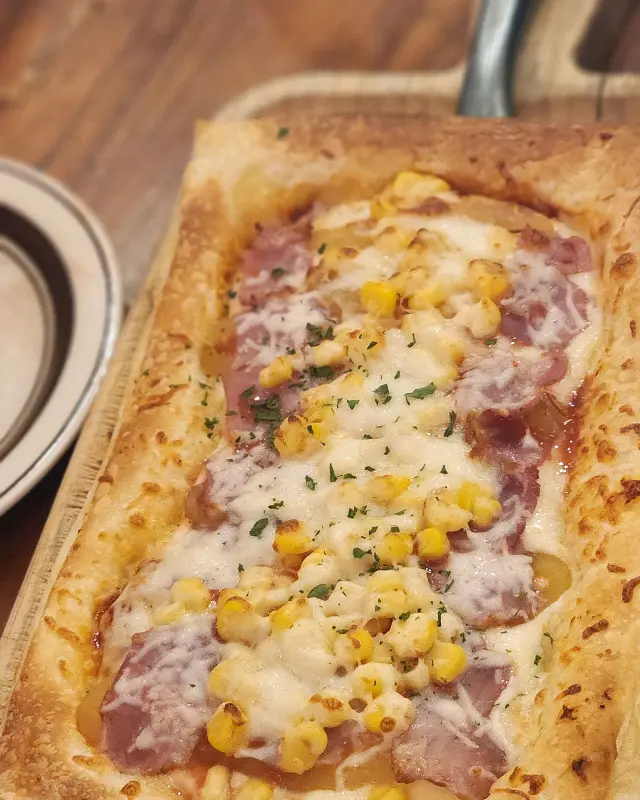 페스츄리 피자의 단면