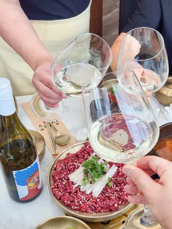 소미정에서 즐기는 와인