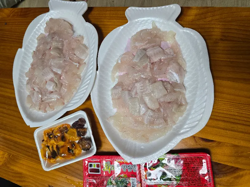 해산물 한 상 차림