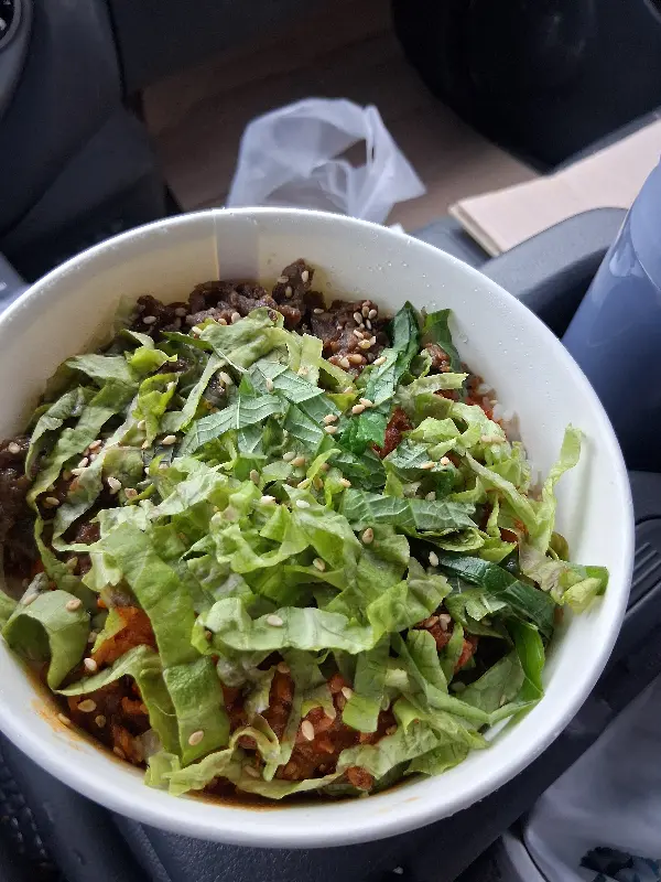 만두와 야채의 조합