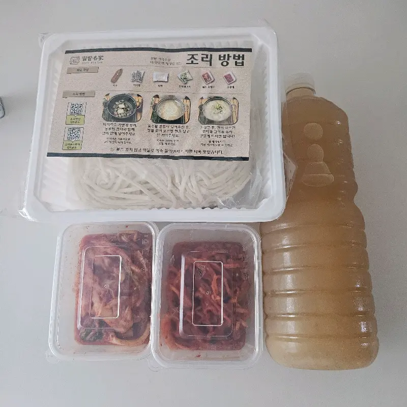 밀밭칼국수 포장