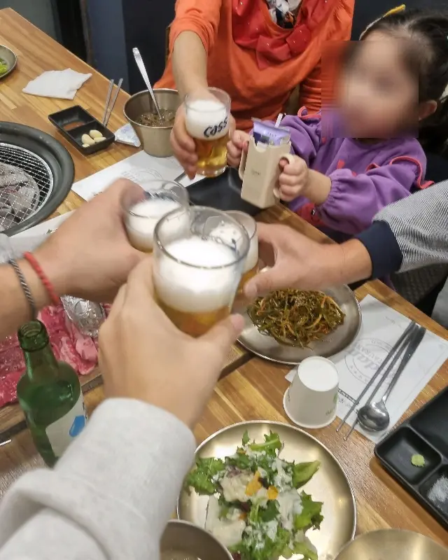 시원한 맥주 한 잔!