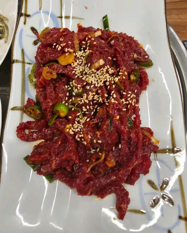 윤기가 흐르는 만연축산의 생고기